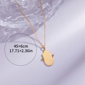 Collier Pendentif Personnalisé <span class=keywords><strong>en</strong></span> Acier Inoxydable avec Calligraphie Arabe Islamique, Bijou de Mode <span class=keywords><strong>en</strong></span> Gros pour l'Aïd, pour Femmes et Hommes - Product Image 4