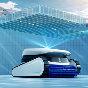 หุ่นยนต์ทำความสะอาดสระว่ายน้ำ ECOVACS ULTRAMARINE P1 ใช้พลังงานแบตเตอรี่ ควบคุมผ่านแอปพลิเคชัน พร้อมระบบ Ionizer สำหรับใช้ในบ้าน ดีไซน์สีน้ำเงินขาว - Product Image 1