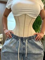 Faja colombiana moldeadora de látex para mujer, corsé deportivo, entrenador de cintura, moldeador de cuerpo, para quemar grasa durante el ejercicio.
