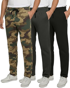 Venta al por mayor directa de fábrica: Pantalones de senderismo y trabajo elásticos dinámicos de primavera y otoño, rectos, de lona de algodón con forro polar, lavado a la piedra, con cordón, de corte medio. - Product Image 1