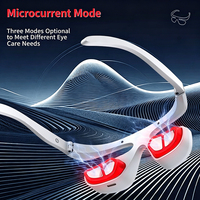 Lunettes de massage oculaire intelligentes - Thérapie par lumière rouge avec micro-courant, chaleur et vibrations pour les poches sous les yeux et les cernes