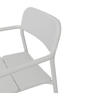 Silla de <span class=keywords><strong>Aluminio</strong></span> Individual para Exteriores, Resistente a la Oxidación, Diseño Moderno, Cómoda y Ligera, para Jardín, Patio, Parque y <span class=keywords><strong>Cocina</strong></span> - Product Image 4