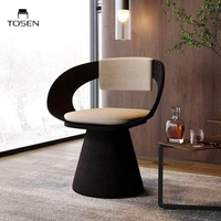 Chaise à dossier créatif, chaise de salle à manger de luxe légère, chaise de salon pivotante, chaise de loisirs moderne et minimaliste de designer