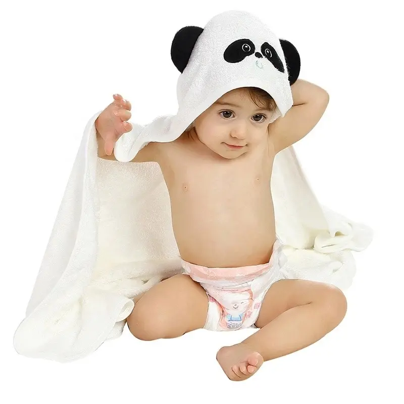Toalla con capucha para bebé, diseño supertranspirable con capucha, Animal para bebé, envío rápido