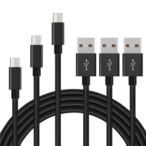 USB 2,<span class=keywords><strong>0</strong></span> A macho A Micro <span class=keywords><strong>B</strong></span> Cable de Micro USB Cable OEM fábrica 1m 2m 3m de Nylon trenzado de Cable Micro USB - Product Image 4