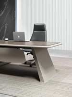 Meubles de bureau, table de direction en forme de L, bureau de PDG, bureau de direction, dernier modèle de luxe avec armoire, vente en gros, escritorio