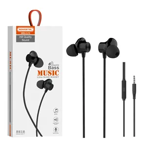 SOMOSTEL אוזניות SMS-CJ15 Wired בס אוזניות 3.5mm באוזן אוזניות עם מיקרופון עבור טלפון נייד Audifonos y Auriculares