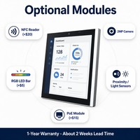 Panel de Control Inteligente para Hogar de 10.1 Pulgadas con Android 15 RK3566, Montaje en Pared, Pantalla Táctil POE, con Google Play, RS232, RS485, Red Ethernet