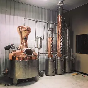 DYE copper distilling equipment colonna di vodka colonna di riflusso alambicchi distillatore di rame attrezzatura per Micro distillazione distillatore di vino