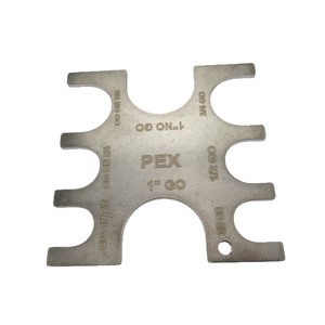 PEX Crimping Tool Go No Go Gauge 3/8 1/2 3/4 1 Inch Pipe Size Checker Metal Gauge for Plumbing Installation - Product Image 4