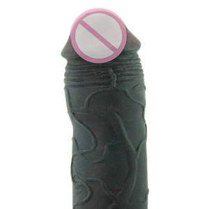 Extensores negros de silicona para pene, Juguetes sexuales para hombres, dispositivo de masturbación, agrandamiento de pene - Product Image 2