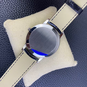 Reloj de Lujo para Hombre Ultra Delgado de 8 mm con Engranaje Manual, Edición Limitada Personalizada, Caja de Acero Pulido, Esfera Gris Pizarra - Product Image 2