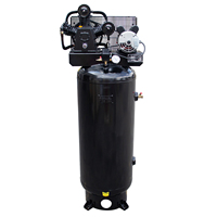 Compresseur d'air 5 HP, réservoir vertical ASME de 60 gallons, 16 CFM, 145 PSI, 220 V, monophasé, compresseur d'air électrique stationnaire à une seule étape