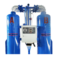 -40~-70 ℃   Sécheur d'air comprimé à point de rosée 1~5,5 Nm³/min, sécheur d'air à déshydratant et à adsorption