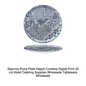 Plato para Pizza Napoli Cordoba de 33 cm con Impresión Digital Saturnia - Product Image 2