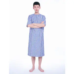 Neues Design Günstige klassische Kurzarm medizinische Kleidung für Patienten kleid Krankenhaus kleidung für Patienten Pyjamas