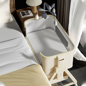 Lit bébé pliable portable en métal durable pour nouveau-né, lit <span class=keywords><strong>d</strong></span>'<span class=keywords><strong>appoint</strong></span> pour hôtel, appartement, hôpital, vente en gros - Product Image 1