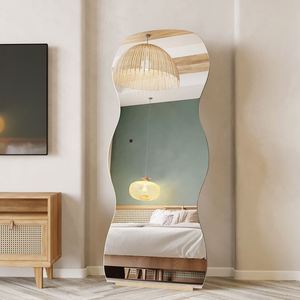 Miroir de sol en verre moderne sans cadre, décor extraterrestre, nouveau, irrégulier, pour la maison, pour le maquillage, pour le salon, personnalisé 2025 - Product Image 3