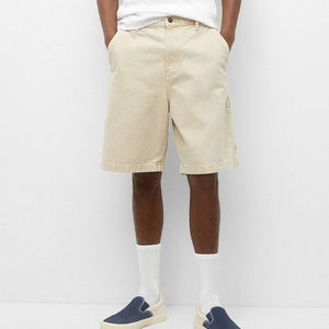 Custom Manufacturers Khaki Denim Shorts Men Summer Streetwear Loose <b>Work</b> <b>Jeans</b> Shorts Multiple pockets Fashion Baggy Jorts Men - Product Image 2