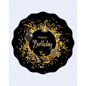 Buon Compleanno 43x43cm Piata per Celebrazioni Feste Ritorno a Scuola Capodanno Festa della Mamma Laurea San Valentino Novità Scolastica - Product Image 1