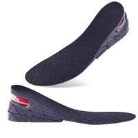 Semelles intérieures réglables à quatre couches avec coussin d'air, rehausseurs invisibles pour chaussures, unisexe