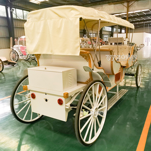 Multi‑seat Retro Horse Drawn Sightseeing <b>Wagon</b> Custom Color European <b>Cart</b> for Historical Site Resort Public Tourism Activity - Product Image 3