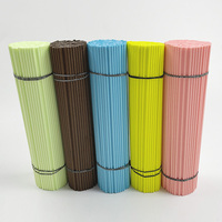 Vente en gros noir brun gris original vert bleu violet rouge jaune rose fibre roseau diffuseur bâton
