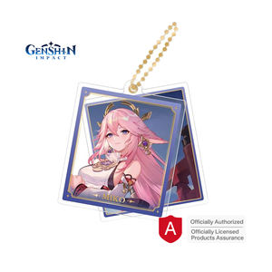 2025 licencia genuina <span class=keywords><strong>Genshin</strong></span> <span class=keywords><strong>Impact</strong></span> colgante de estilo de doble pieza Serie Temática Tartaglia Zhongli llavero acrílico de doble cara - Product Image 5