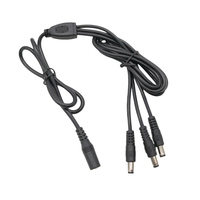5,5x2,1mm 5,5*2,5mm DC-Stecker Y-Verteilerkabel 1 Buchse auf 3 Stecker für CCTV