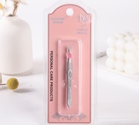 K-50362 Pince à sourcils en forme de cœur Double bulle (plate) (standard) Coupe-peau portable Ensembles complets One Dollar Beauty Made