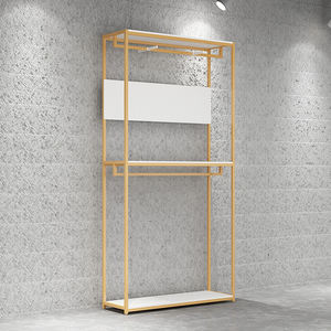 Alta calidad logotipo personalizado piso Metal ropa <span class=keywords><strong>de</strong></span> hombre percha ropa niños estante <span class=keywords><strong>de</strong></span> exhibición - Product Image 5