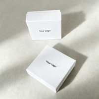 Boîte à bijoux rigide personnalisée en carton pour l'emballage de bagues, boucles d'oreilles, colliers, personnalisation OEM avec votre logo