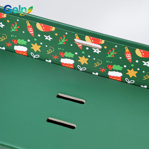 Kotak Hadiah Natal Bergaya Buku Warna-warni, Kemasan Kotak Hadiah Liburan dari Kertas Karton yang Menawan dengan Pita - Product Image 4