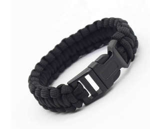 Bracelet tressé en corde de paracorde à sept brins - Conception créative promotionnelle faite à la main pour survie d'urgence en extérieur - Product Image 1