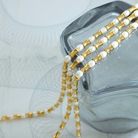 Ensemble collier et bracelet en perles d'eau douce rétro tendance, perles en acier inoxydable imperméables, bijoux pour fête, cadeau