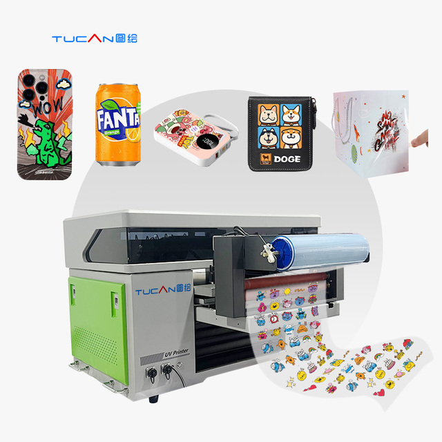 New Model 3 in 1 Uv Printer with Uv Dtf Function Cylinder Bottle Option