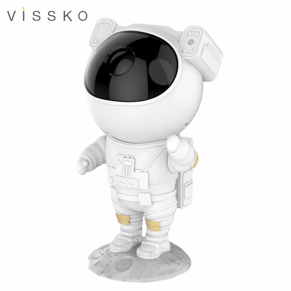 Vissko Romantic Universe Starry Sky Astronaut projection lamp Christmas Valentine's Day gift Night Light Projection Lamp