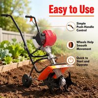 Mini-motoculteur portatif pour jardin, équipement agricole manuel, accessoire désherbeur et cultivateur