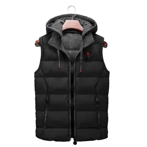 factory vest new design custom reversible body warmer jacket men winter waterproof zipper padding outer wear