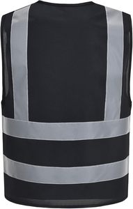 Gilets de sécurité haute visibilité de qualité supérieure, homologués ANSI, en maille respirante avec bandes réfléchissantes, plusieurs poches pour travaux de construction - Product Image 3