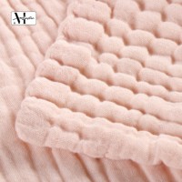Couverture de bain en gaze de coton bulle 6 couches, écologique, en crêpe uni épais et sur mesure, 140 cm x 190 cm, qualité A, pour la famille et les bébés