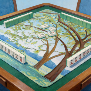 Alfombrilla estilo Mahjong Oh My God con cuadrículas impresas, material de neopreno para juegos americanos, precio de fábrica al por mayor - Product Image 5
