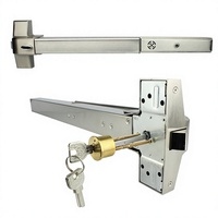 Stainless Steel 304 Panic Exit Device 650mm 800mm 1000mm Push Bar with Alarm Fire Door Lock Made Zinc Alloy Brass Key Material