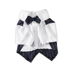 Pakaian Anjing Mewah Elegan Motif Strip untuk Pesta Pernikahan dan Ulang Tahun, Laris Manis - Product Image 5