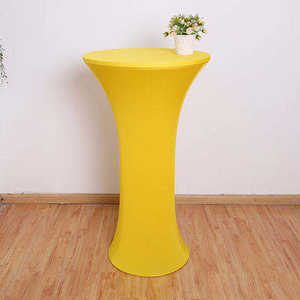 Manteles redondos reutilizables directos de fábrica, cubierta de fiesta de boda de Material Spandex para juego de comedor y mesa de centro - Product Image 6