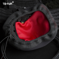 Sac de casque tactique de grande capacité pour sports de plein air, vente en gros d'usine FMA, maille 4 mm d'épaisseur, noir, 135 g, housse de chasse TB1351