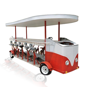 Vélo-bar personnalisé à pédales pour la dégustation de vin et de bière, idéal pour les excursions et événements mobiles - Product Image 2