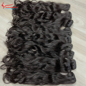 Extensiones de Cabello Humano Remy 100% Natural de Vietnam, Procesadas con Ácido, de Alta Calidad, Ondulado Natural, Tipo Bulk, Cabello con Doble Trama a Máquina - Product Image 6