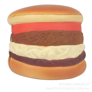 Cartoon Food Multi Layer Burger Pu Foam High <b>Rebound</b> Fidget Toy For 2 To 4 Years Unisex - Product Image 1