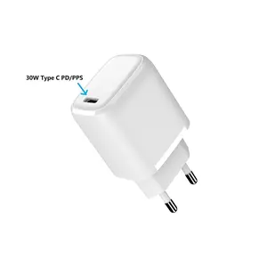 Factory Wholesale Usb C Charger 30w Pd PPS Fast Charge Wall Charger High Speed Power Adapter Plug Compatible For Cell Phone